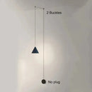 Ljojo Modern Geometric Pendant Light with Long Wire Design - LED Suspension Ligh