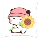 Cute Panda Bears Printed Pillow Case for Sofa Decoration by Ljojo