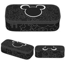 Ljojo Mickey Mouse Pencil Bag: High Capacity Makeup and Stationery Case