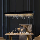 Ljojo Luxury Modern Crystal Chandelier Dining Room LED Hanging Light