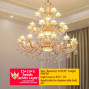 European Jade Lamp Crystal Pendant Lights French LED for Luxury Grand Hotel Staircase by Ljojo