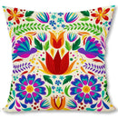 Floral Pattern Throw Pillow Covers by Ljojo for Sofa, Bedroom, Car