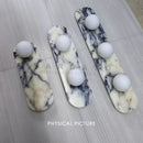 Ljojo Marble LED Wall Light Brass Glass Bedroom Sconce Stairs Lamp Hotel Shop Decoration