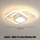 Ljojo LED Chandelier Indoor Ceiling Lamp White/Black Bedroom Living Room Lighting