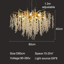 Ljojo Modern Luxury Crystal Chandelier LED Pendant Lamp Indoor Lighting Fixture
