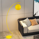 Ljojo Minimalist Fishing LED Floor Lamp in Black for Study Room Lighting