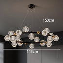 Nordic Luxury Bubble LED Restaurant Pendant Lights - Modern Ball Chandeliers by Ljojo