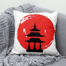 Ljojo Lucky Cat Japanese Style Sofa Bed Pillow Cover: Mount Fuji Japanese Art