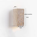 Japanese Wabi-Sabi Style Yellow Cave Stone LED Wall Lamp for Bedroom by Ljojo