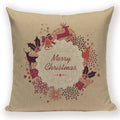 Elk Snowflake Santa Claus Gloves Christmas Pillowcase by Ljojo