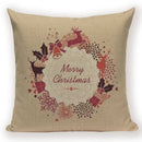 Elk Snowflake Santa Claus Gloves Christmas Pillowcase by Ljojo