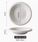 Ljojo 10-Inch Petal Bowl | High-End Deep Plate | Beautiful Fruit Plate