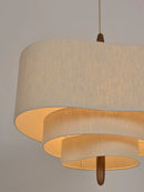Ljojo Medieval Fabric Chandelier: Creative Pendant Light for Home Decoration, Living Room Lighting