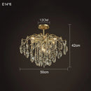 Crystal Copper Chandelier: French Luxury Pendant Lighting by Ljojo