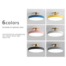 Ljojo Macaron LED Ceiling Light: Modern, Simple, Remote Dimming Chandelier for Bedroom, Living Room