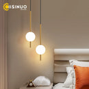 Ljojo Long Line Black/Gold Pendant Light for Bedroom and Living Room Wall Decor