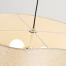 Nordic Wabi-Sabi Fabric Led Pendant Light Chandelier by Ljojo