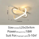 Ljojo LED Chandelier Indoor Ceiling Lamp White/Black Bedroom Living Room Lighting