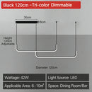 Ljojo LED Strip Pendant Light Dimmable Modern for Living Room Dining Table Bar Counter