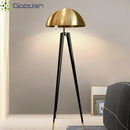 Wabi-sabi Tripod Iron Cap LED Floor Lamp for Bedroom Chandelier by Ljojo