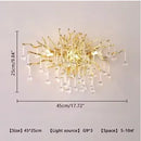 Ljojo Luxury Crystal Chandelier: Modern Tree Branch Design for Bedroom and Living Room Lighting