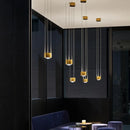 Ljojo Modern Aluminum LED Pendant Light with Dimming Remote Control