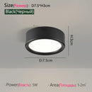Ljojo LED Downlight Ceiling Lamp 5W-18W Modern Surface Mounted Spotlight for Bedroom Living Room
