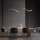 Ljojo Modern Aluminum LED Chandelier for Living Room, Kitchen, Office, Bar