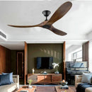 60" 70" 88" Large Ceiling Fan Remote Control DC Motor Wood Blades Ljojo High Quanlity Design
