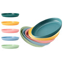 Ljojo 4pcs Reusable Plate Set for Travel, School, Picnic, Camping, Party