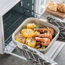 Ljojo Marble Grey Ceramic Bake Set - 1500 ML Porcelain Bake Plate Souffle Tapas Pie