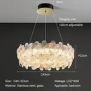 Modern Pink Glass Flower Pendant Light Chandelier by Ljojo - Luxury Bedroom Lighting Fixtures