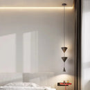 LED Pendant Light Modern Metal Bedroom Hanging Lamp by Ljojo - White Black Atmosphere Lighting