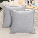 Ljojo Linen Chenille Pillow Case 50x50cm Sofa Bed Car Decorative Cushion Cover