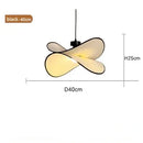 French Style Wabi Sabi Art Chandelier Fabric Potato Chip Lamp for Bedroom Living Room Ljojo