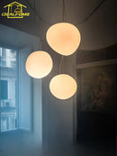 Italian Design Minimalist Pebble Pendant Lights LED E27 Glass Hanging Lamp - Ljojo