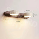 Japanese Yellow Travertine LED Wall Light for Bathroom - Ljojo