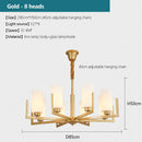 LED Chandelier Pendant Light Modern Nordic Retro Dining Room Decor Ljojo