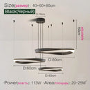 LED Circle Chandelier | Modern Nordic Dining Room Pendant Light by Ljojo