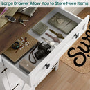Ljojo™ 5-Tier Wooden Shoe Storage Cabinet with Adjustable Shelves and Drawer