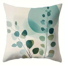 Bohemian Abstract Cyan & White Throw Pillow Covers by Ljojo - Set of 4