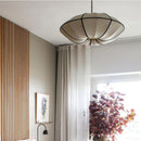 Ljojo Minimalist Danish Pendant Light: Ufo Lampshade, Rustic Fabric Lantern Lamp