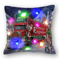 Christmas Santa LED Light Pillowcase for Home Decor, 45x45cm - Ljojo