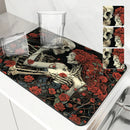 Halloween Skull Absorbent Mat by Ljojo: Antiskid & Quick Dry Kitchen/Bathroom Pad