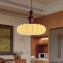 Ljojo Wabi-Sabi Retro Silk Pendant Lamp Wood Chandelier Home Decor Lighting