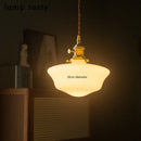 Ljojo 30cm Glass LED Pendant Lights with Copper Socket for Modern Interiors