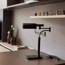 Ljojo Luxury Black Leather Desk Lamp for Hotel Sales Office