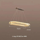 Ljojo Luxury Crystal Chandelier with LED Dimming for Villa Staircase