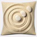 Buddha Zen Stone Flower Pillow Case for Home Office Decor Sofa Cushion Cover.