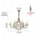 Large American Crystal Chandelier Chrome Pendent Lamp - Luxury Home Lighting by Ljojo